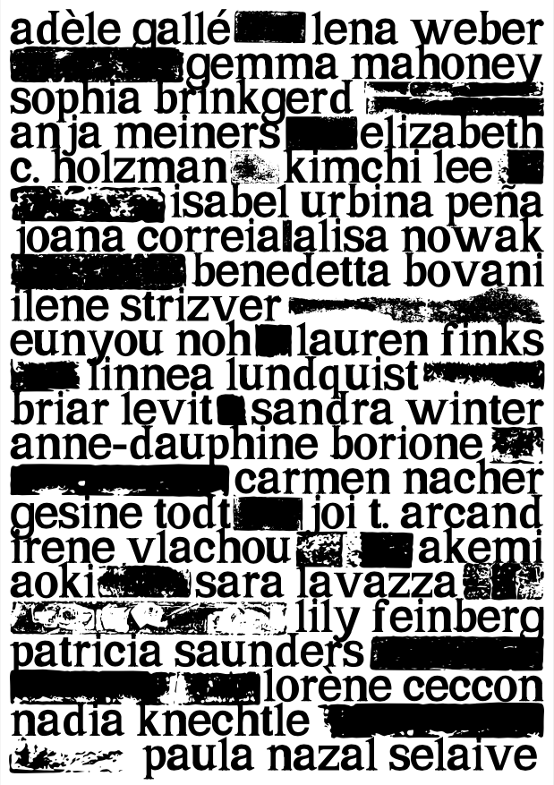 Abschnitt aus Katharina Koch: »stet – on patriarchy and typography«